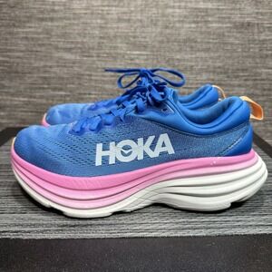 Hoka Running Shoes Women 7.5B Blue Bondi 8 Cushioned Road Walking 1127952-CSAA